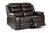 Turin Recliner Leather Aire 2 Seater Sofa Brown