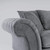 Huntley Fabric Armchair Grey Front Arm