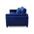 Pompei 2 Seater Fabric Sofa Blue Side