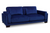 Pompei 2 Seater Fabric Sofa Blue