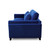 Pompei 3 Seater Fabric Sofa Blue Side