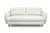 Gozo 2.5 Seater Fabric Sofa White