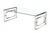 Memphis Silver Clear Glass Coffee Table