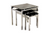 Eton Nest of Tables Chrome/Black Glass