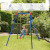 Outsunny Metal Children's Garden Swings with Seat Swing Set Adjustable Rope Heavy Duty A-Frame Stand Backyard Outdoor Playset for Kids Fun 3-8 Years Old Blue
information sheet 3