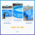 Outsunny 274cm x 76cm Inflatable Swimming Pool Family-Sized Blow Up Pool Round Paddling Pool with Hand Pump for Adults, Outdoor, Garden and Backyard, Blue information sheet 1