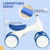 AIYAPLAY Balance Bike for Ages 18-36 Months, with Anti-Slip Handlebars, Four Wheels, No Pedal - Blue information sheet 2