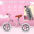 HOMCOM 12" Kids Balance Bike No Pedal Bicycle EVA Tire Adjustable Seat Toddler Training Bike W/ Shock Absorber 2 - 5 Years Gift for Boys Girls Pink information sheet 1
