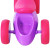 HOMCOM Baby Balance Bike Toddler Training Walker Smooth Rubber Wheels Ride on Toy Storage Bin Gift for Boys Girls Violet Fuchsia rear