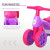 HOMCOM Baby Balance Bike Toddler Training Walker Smooth Rubber Wheels Ride on Toy Storage Bin Gift for Boys Girls Violet Fuchsia information sheet 3