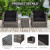 Outsunny 3 Pieces Outdoor PE Rattan Bistro Set with 10cm Cushions, Patio Wicker Balcony Furniture, Conservatory Sofa Table and Chairs Sets for Garden, Porch, Grey
information sheet 1