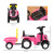 HOMCOM Ride-On Tractor, Toddler Walker, Foot-to-Floor Slide, for Ages 1-3 Years - Pink
dimensions