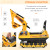 HOMCOM Ride On Excavator Toy Tractors Digger Movable Walker Construction Truck 3 Years information sheet 2