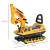 HOMCOM Ride On Excavator Toy Tractors Digger Movable Walker Construction Truck 3 Years dimensions
