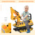 HOMCOM Ride On Excavator Toy Tractors Digger Movable Walker Construction Truck 3 Years information sheet 1