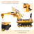 HOMCOM Ride On Excavator Toy Tractors Digger Movable Walker Construction Truck 3 Years information sheet 4
