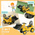 HOMCOM NO POWER 3 in 1 Ride On Toy Bulldozer Toddler Digger Excavator Scooter Storage Cart Toilet Pretend Play Construction Truck information sheet 1