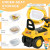 HOMCOM NO POWER 3 in 1 Ride On Toy Bulldozer Toddler Digger Excavator Scooter Storage Cart Toilet Pretend Play Construction Truck information sheet 5