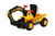 HOMCOM Kids Ride On Excavator Digger w/ Storage Basketball Net Steering NO POWER Wheel Vehicle Truck Toy