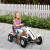 HOMCOM Children Pedal Go Kart, Kids Ride On Racer with Adjustable Seat, Inflatable Rubber Tyres, Handbrake, for Ages 5-12 Years - White lifestyle