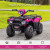 HOMCOM 12V Kids Quad Bike with Forward, Reverse Functions, Ride-On ATV w/ Music, LED, Headlights, for Ages 3-5 Years - Pink information sheet 1