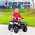 HOMCOM 12V Kids Quad Bike with Forward, Reverse Functions, Ride-On ATV w/ Music, LED, Headlights, for Ages 3-5 Years - White lifestyle