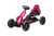 HOMCOM 12V Electric Go Kart for Kids, Ride-On Racing Go Kart with Forward Reversing, Rechargeable Battery, 2 Speeds, for Boys Girls Aged 3-8 Years Old - Pink