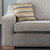 Blenheim  3 Seater Sofa Silver Scatter Cushion and Arm Example Image