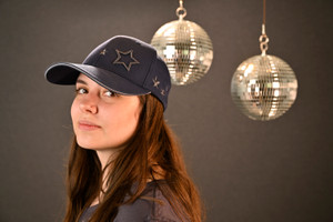 DreamComber Hat with Stars in Black Color DreamComber Hat with Stars in Black Color