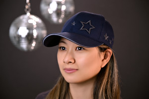 DreamComber Hat with Stars in Navy Color DreamComber Hat with Stars in Navy Color