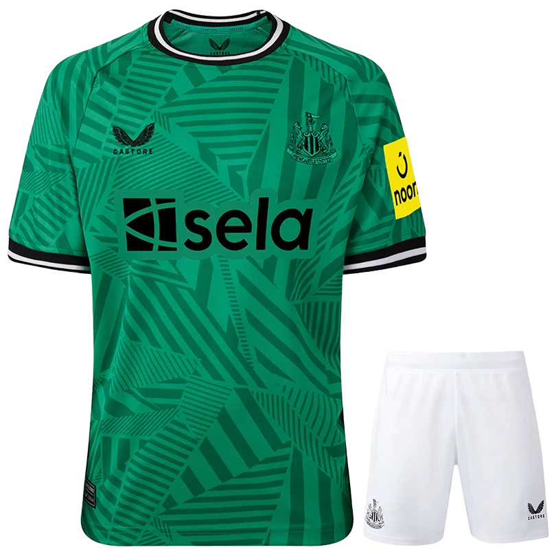 Newcastle United 23/24 Kid's Away Shirt and Shorts