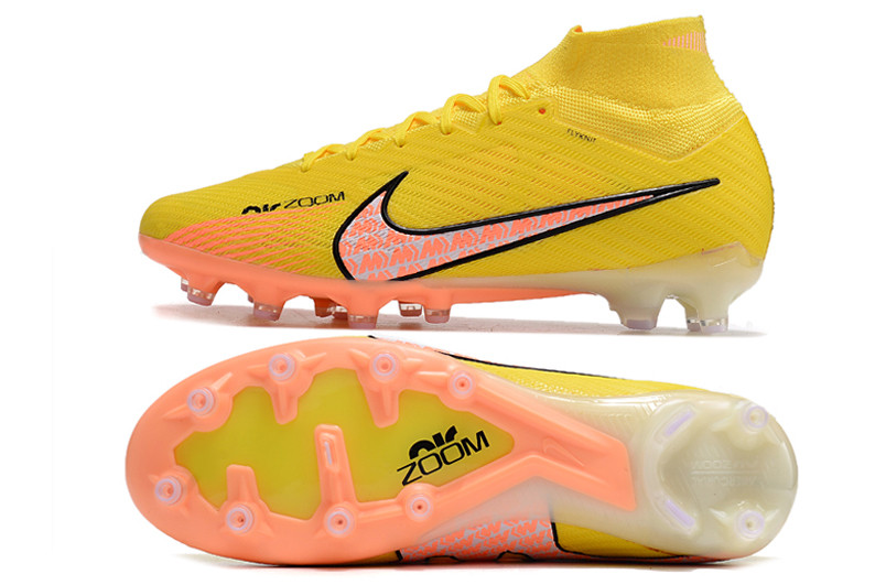 Nike Air Zoom Mercurial Superfly 9 Elite AG Football Boots - Yellow/Peach