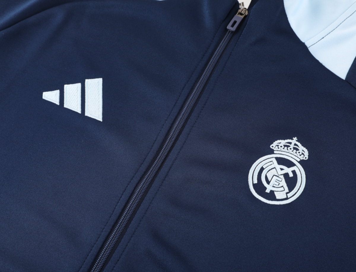 Real Madrid 24/25 Men's Navy Long Zip Jacket