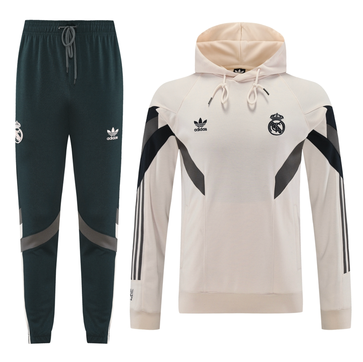 Real Madrid 24/25 Men's Beige Hoodie