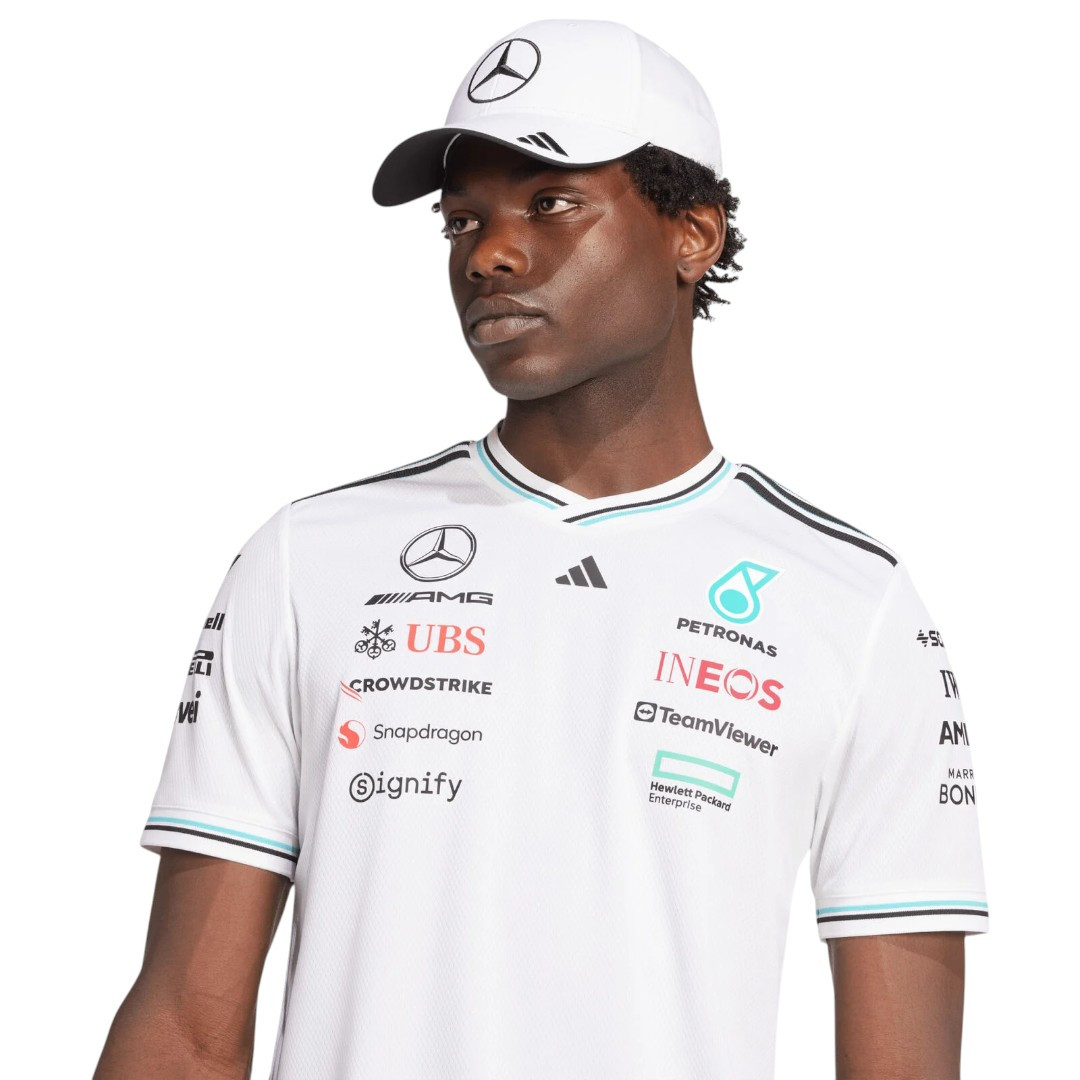 Mercedes-AMG 2025 White Authentic Driver T-Shirt