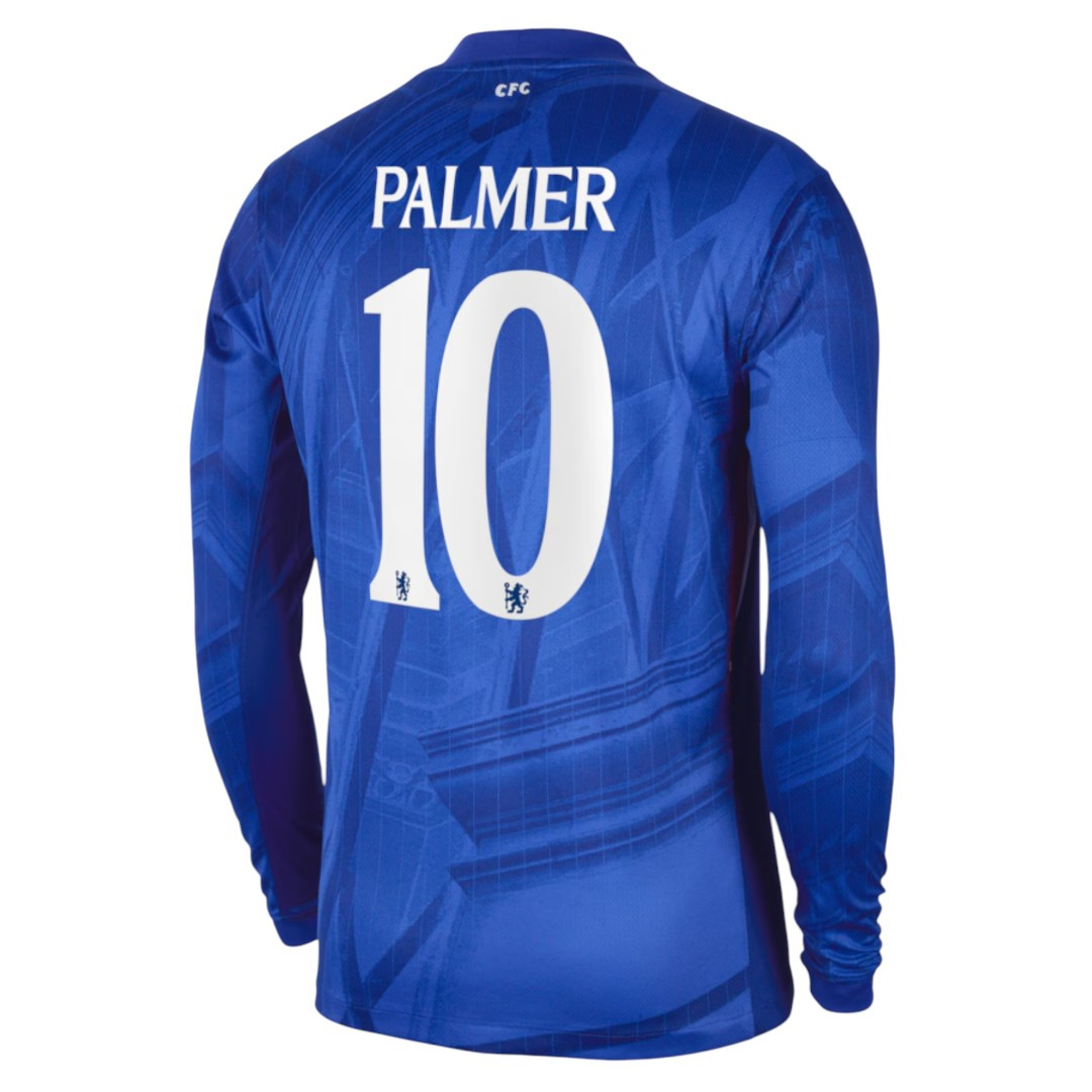 PALMER #10 Chelsea 25/26 Men's Home Long Sleeve Shirt - Chelsea Font