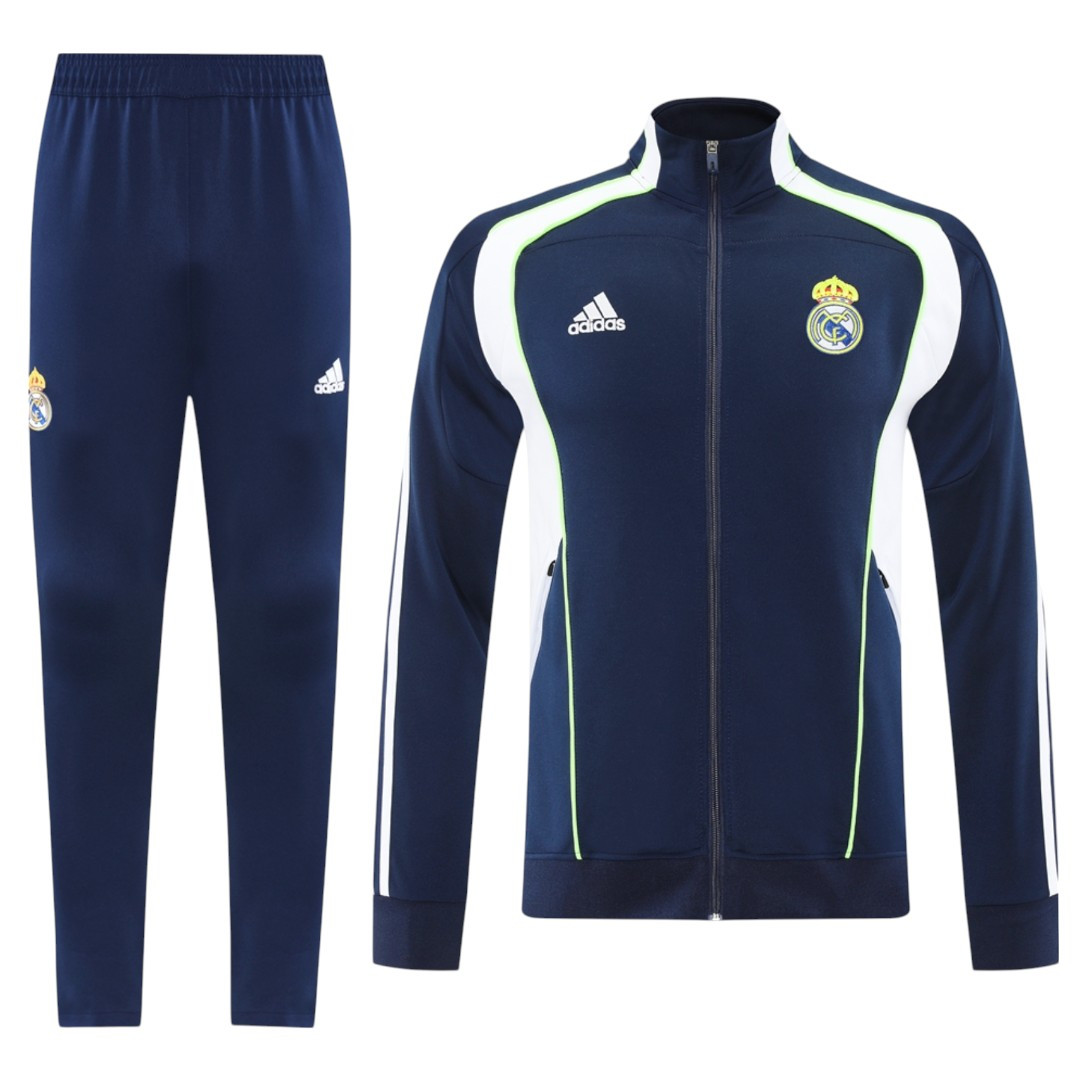 Real Madrid 25/26 Men's Navy-White Long Zip Jacket