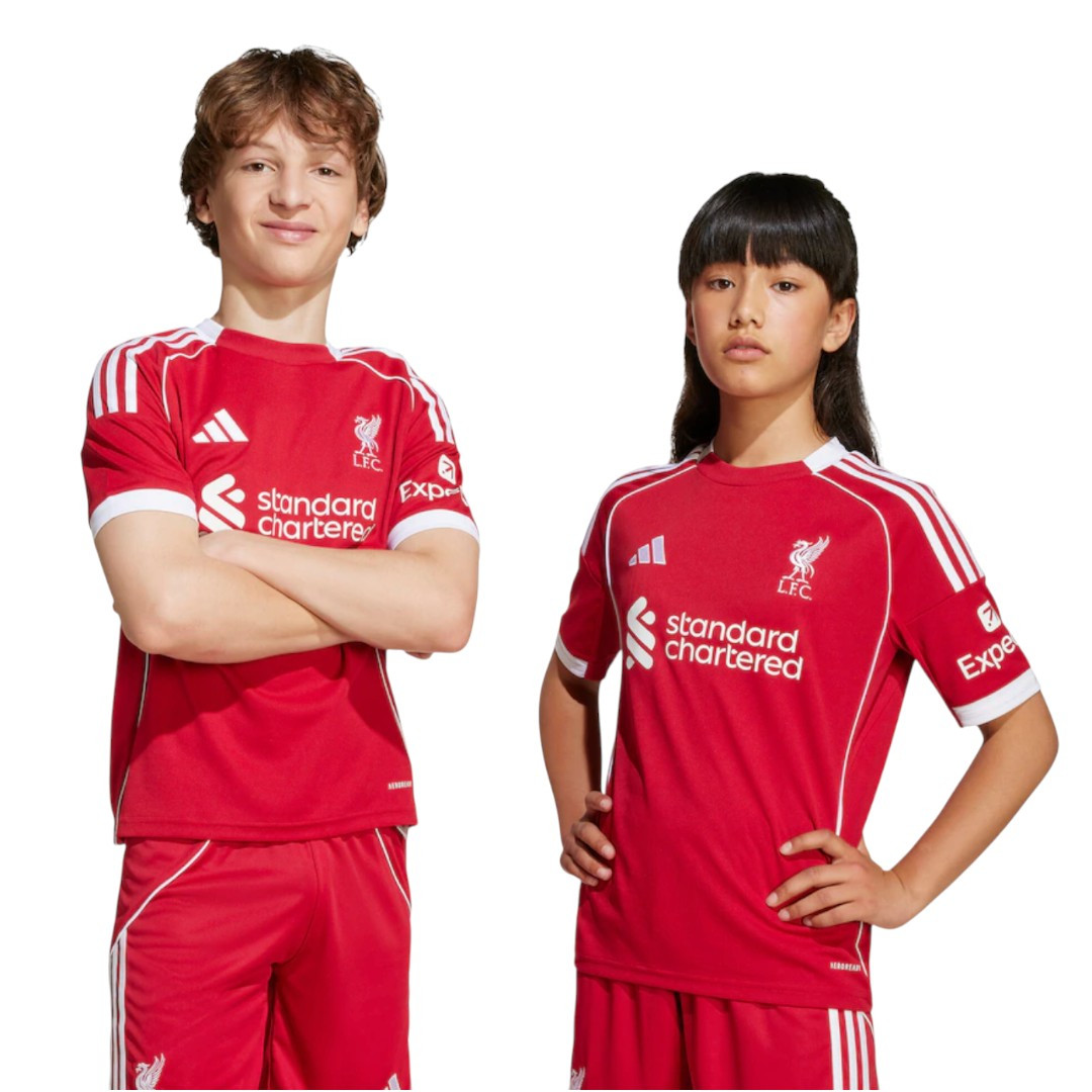 M.SALAH #11 Liverpool 25/26 Kid's Home Mini-Kit - PL Font