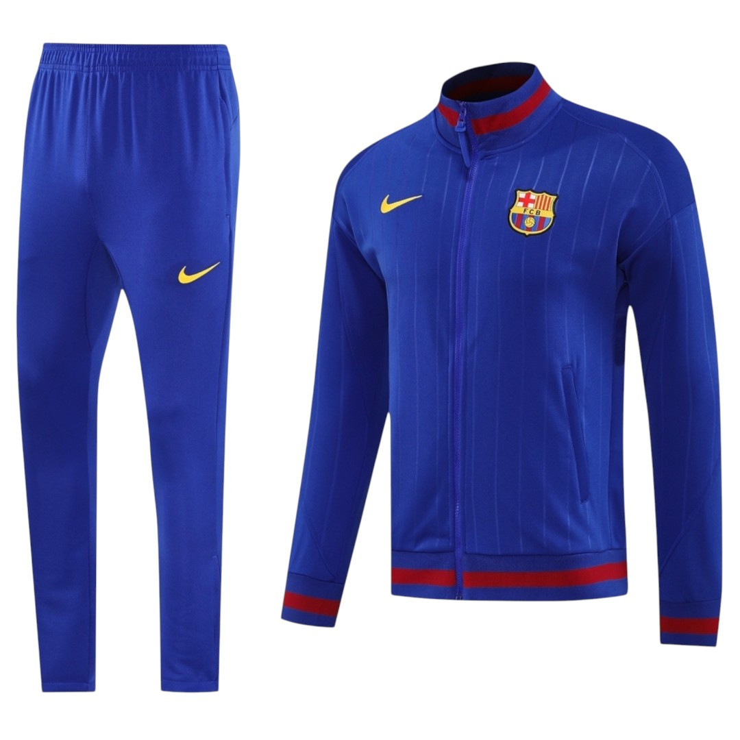 Barcelona 25/26 Men's Blue Long Zip Anthem Jacket