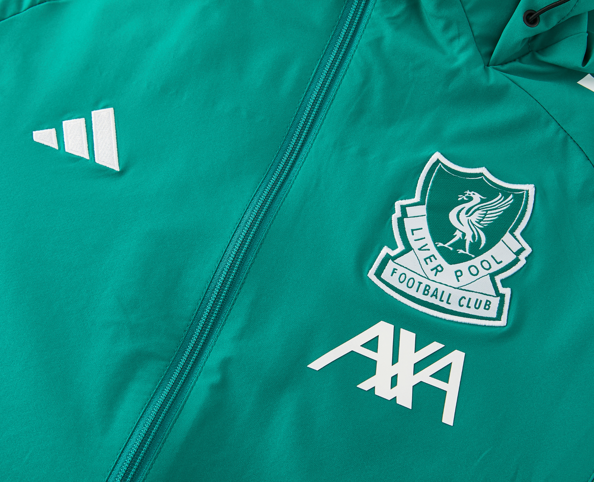 Liverpool 25/26 Men's Green Long Zip Windbreaker