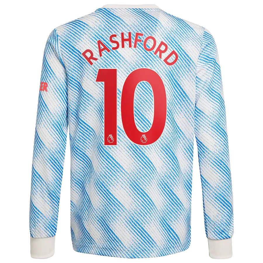 RASHFORD #10 Men's 21/22 Long Sleeve Stadium Manchester United Away Shirt