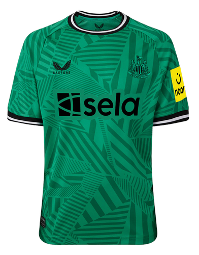 BRUNO G. #39 Newcastle United 23/24 Kid's Away Shirt and Shorts - PL Font