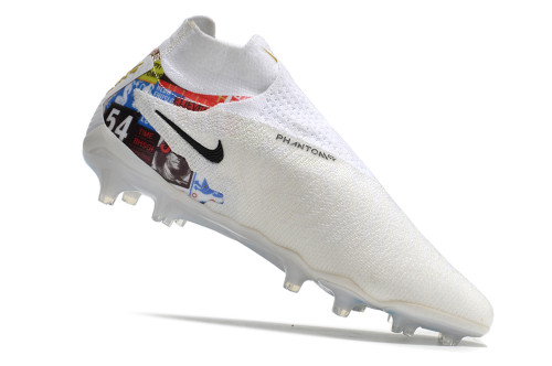 Nike Phantom GX Elite DF FG Football Boots - White/Multicolor