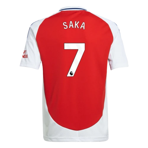 SAKA #7 Arsenal 24/25 Kid's Home Shirt and Shorts - PL Font
