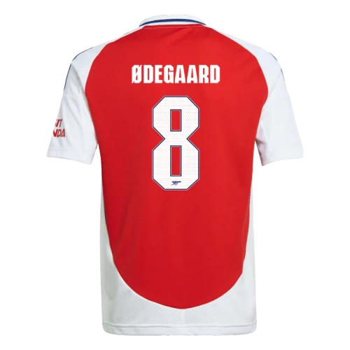 ØDEGAARD #8 Arsenal 24/25 Kid's Home Shirt and Shorts - Arsenal Font
