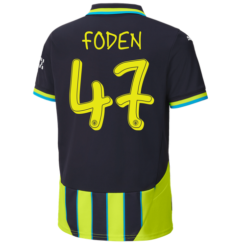 FODEN #47 Manchester City 24/25 Kid's Away Shirt and Shorts - Man City Font