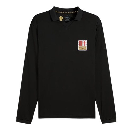 AC Milan Men's 125th Black Anniversary Long Sleeve Shirt