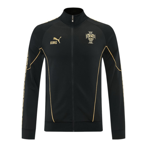 Portugal 2026 Men's Black Long Zip Jacket