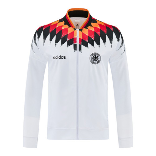 Germany 2026 Men's Remake White Long Zip Jacket