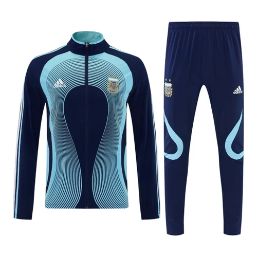 Argentina 2026 Men's Wave Navy Long Zip Tracksuit